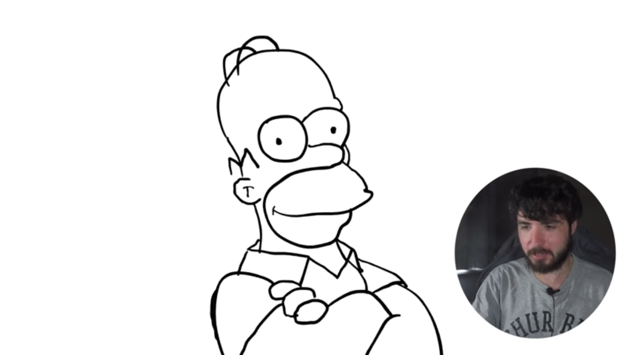 Animationskünstler zeichnet immer wieder Homer Simpson nach