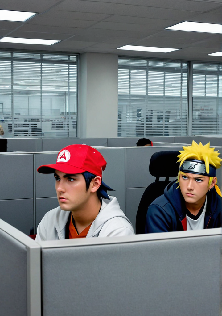 ash-ketchum-in-a-classic-white-and-red-cap-and-naruto-with-his-ninja-headband-clothed-in-standard-g
