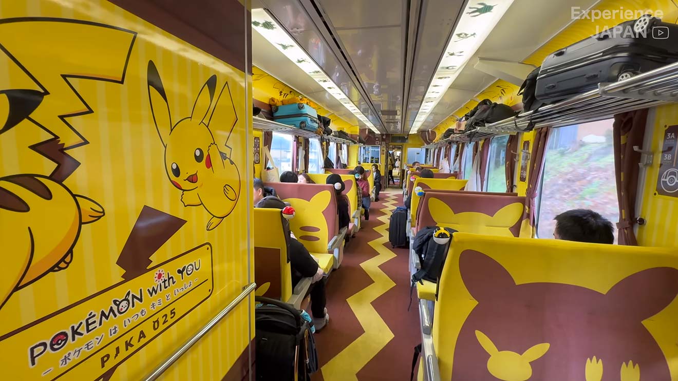 In Japan kann man mit einem „Pokémon“-Zug fahren