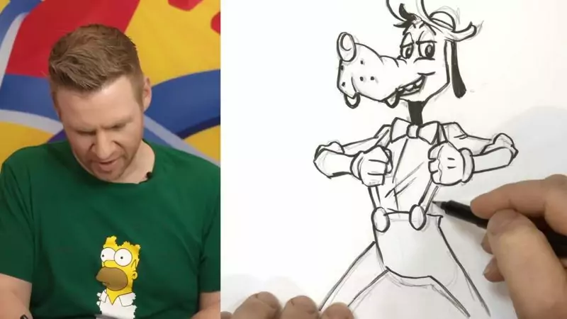 Cartoonfiguren aus der Erinnerung heraus malen