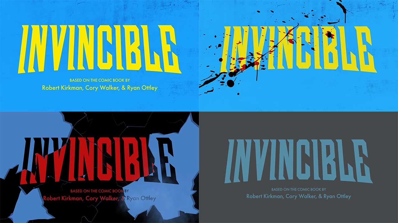 Invincible Alle Title Cards In Einer Compilation Staffeln 1 3