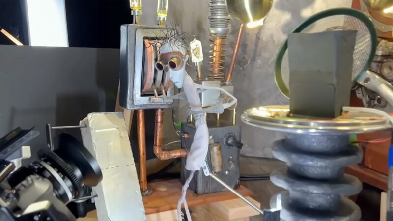 Making of Tim Burtons Stopmotion-Szene in „Wednesday“